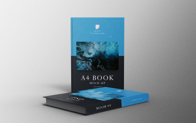 Modello PSD mockup libro A4 Vol 49