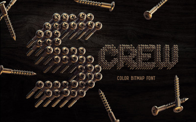 S-CREW - Bitmap-Farbschrift