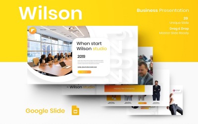 Уилсон - бизнес-шаблон слайдов Google