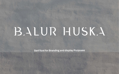 Balur Huska – Minimális luxus betűtípus