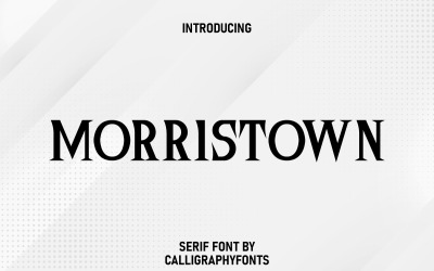 Carattere Morristown Display Serif