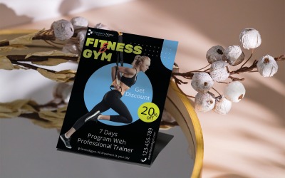 Fitness &amp;amp; Gym Flyer Brochure Template