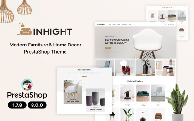 InHight — szablon PrestaShop dla sklepu z artykułami wyposażenia wnętrz i meblami