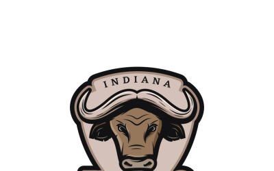 Modello di logo Buffalo per azienda