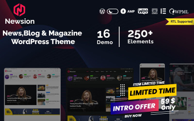 Newsion WordPress News Magazine AMP téma