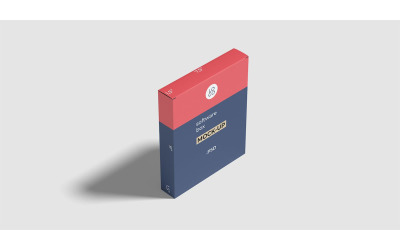 Software Box Mockup High Angle Shot
