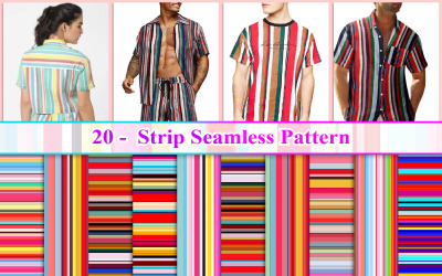 Strip Seamless Pattern, Colorful Strip Seamless Pattern