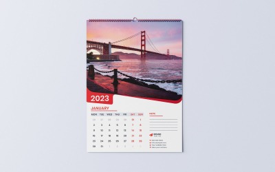 Wall Calendar 2023 Design Template
