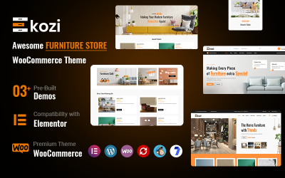 Ekozi – тема WooCommerce Elementor для меблів