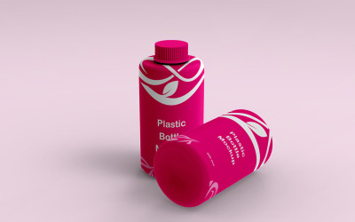 Modelo PSD de maquete de garrafa de plástico Vol 07