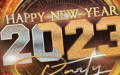 Boldog új évet, 2023-as szórólap tervezés