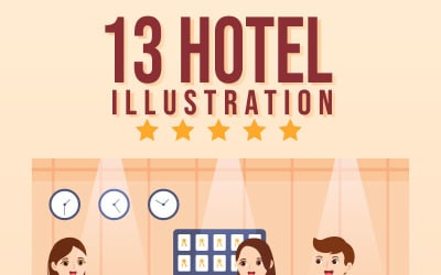 13 酒店设计插画