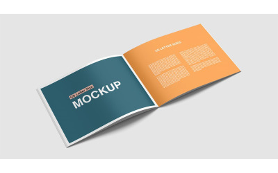 Mockups de Folleto A4 Horizontal y Carta de EE. UU.