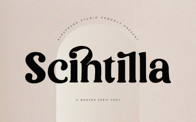 Scintilla - Moderní Serif Font