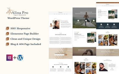 Alina Pro, Yoga, and Business Coach Theme