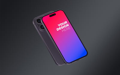 Smart Phone Mockup - iPhone 14 Pro Max Mockup