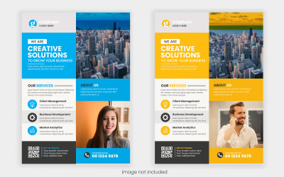 Vektor Kreatives Design von Business-Flyer-Vorlagen Flyer-Vorlage