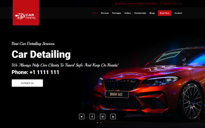 Car Detailing Landing Page Template