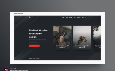 Hero Header Landing Page Template Band 23