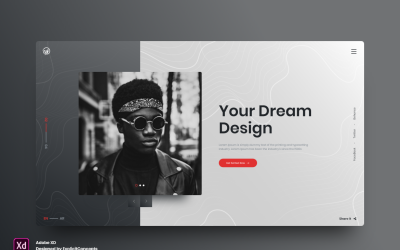 Hero Header Landing Page Template Band 26