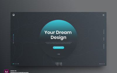 Hero Header Landing Page Template Band 27