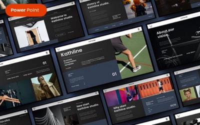 Kathline – Modèle PowerPoint d&amp;#39;entreprise