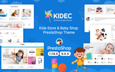 Kidec - PrestaShop-Design für Spielzeug und Kinder