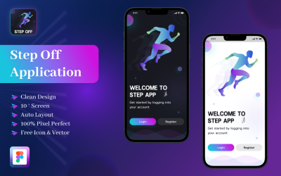 Step Off - Kit Figma per app mobile contapassi