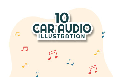 10 Car Audio Illustratie