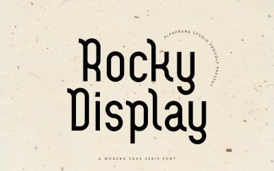 Rocky Display - Modern Sans Serif Font