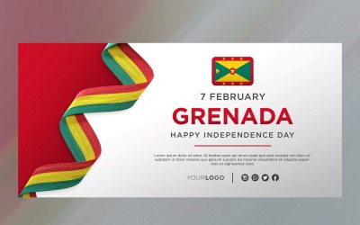 Grenada National Independence Day Celebration Banner, National Anniversary