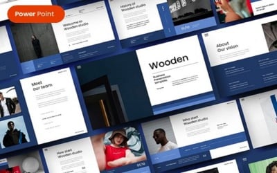 Holz – Business-PowerPoint-Vorlage