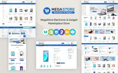 Megastore - Electronics &amp;amp; Gadgets Marketplace Store för Shopify OS 2.0