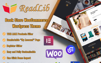 ReadLib - Bokhandel WooCommerce-tema