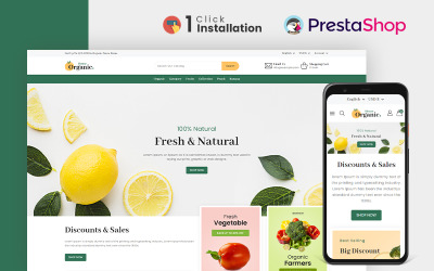 Шаблон Prestashop для магазина Organic House