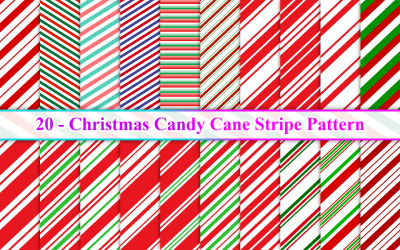 Christmas Candy Cane Stripe Seamless mönster, Candy Cane Stripe Bakgrund