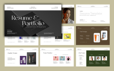 Резюме и шаблон презентации портфолио