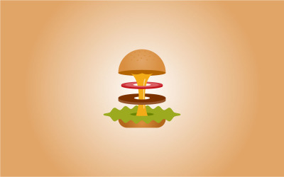 Sjabloon voor Nuke Burger-logo