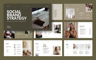Social Brand Strategy Google Slide mall