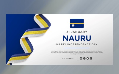 Nauru National Independence Day Celebration Banner, Nationaler Jahrestag