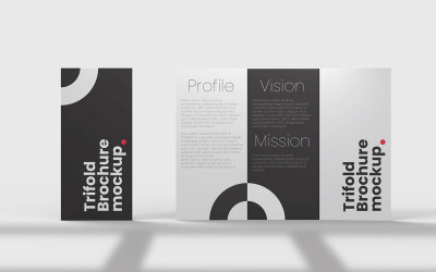 Trifold Brochure Mockup PSD Template Vol 08