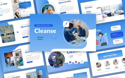 Cleanse - медичний багатоцільовий шаблон PowerPoint