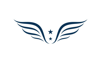 Крило логотип і символ Векторні ілюстрації V1