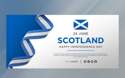 Skottland National Independence Day Celebration Banner, National Anniversary