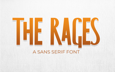 The Rages - шрифт без зарубок