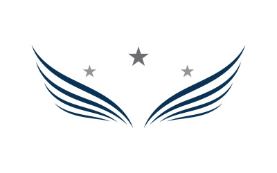 Wing logo and symbol. Vector illustration V12