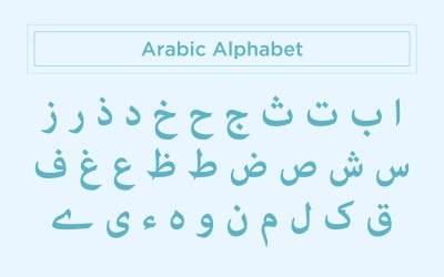 AlQalam arab ábécé kalligráfia betűtípusok stílusa