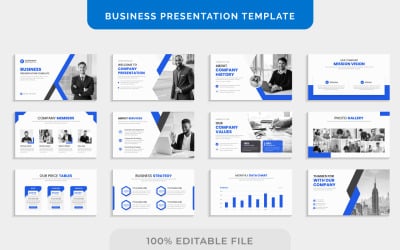 Moderna kreativa Corporate Agency Business Presentation Slides mall