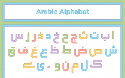 New Arabic Alphabet Calligraphy Fonts Style