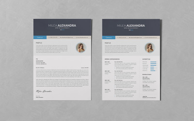 Resume/CV PSD Design Templates Vol 129